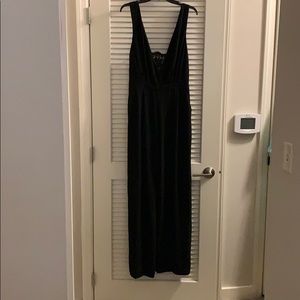 Lulus Black Jumpsuit with Lace Back Accent